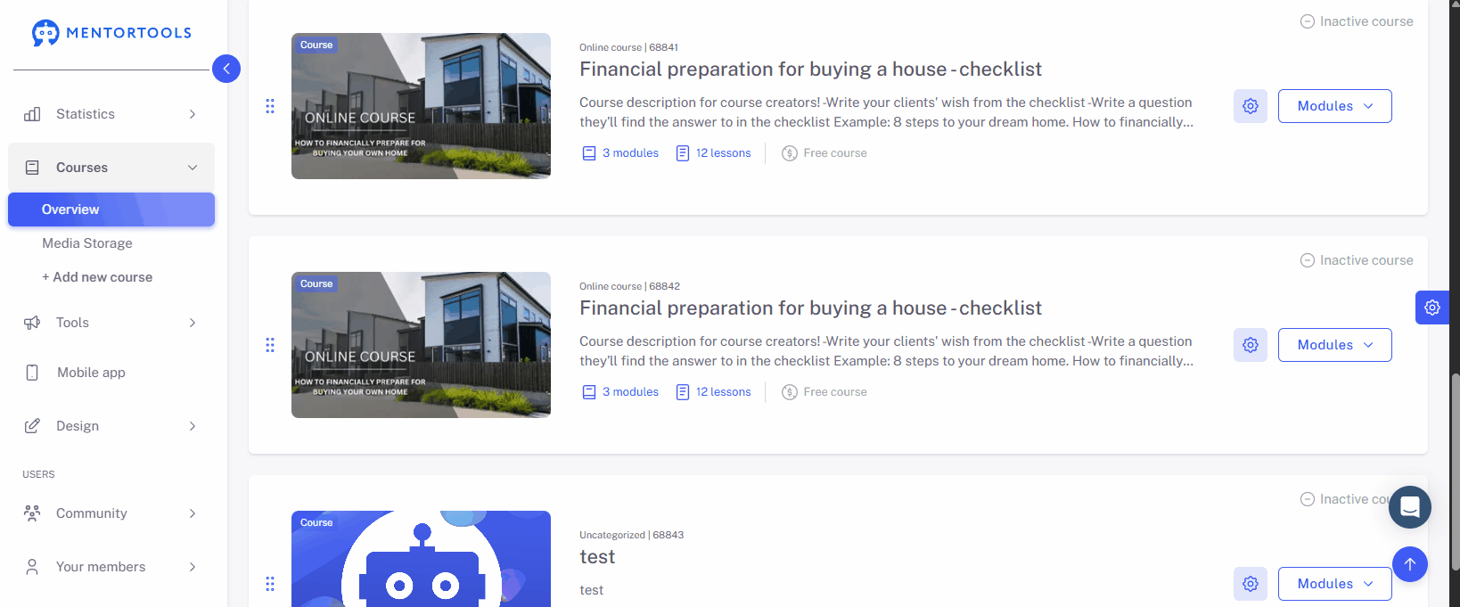 Mentortools project preview 1
