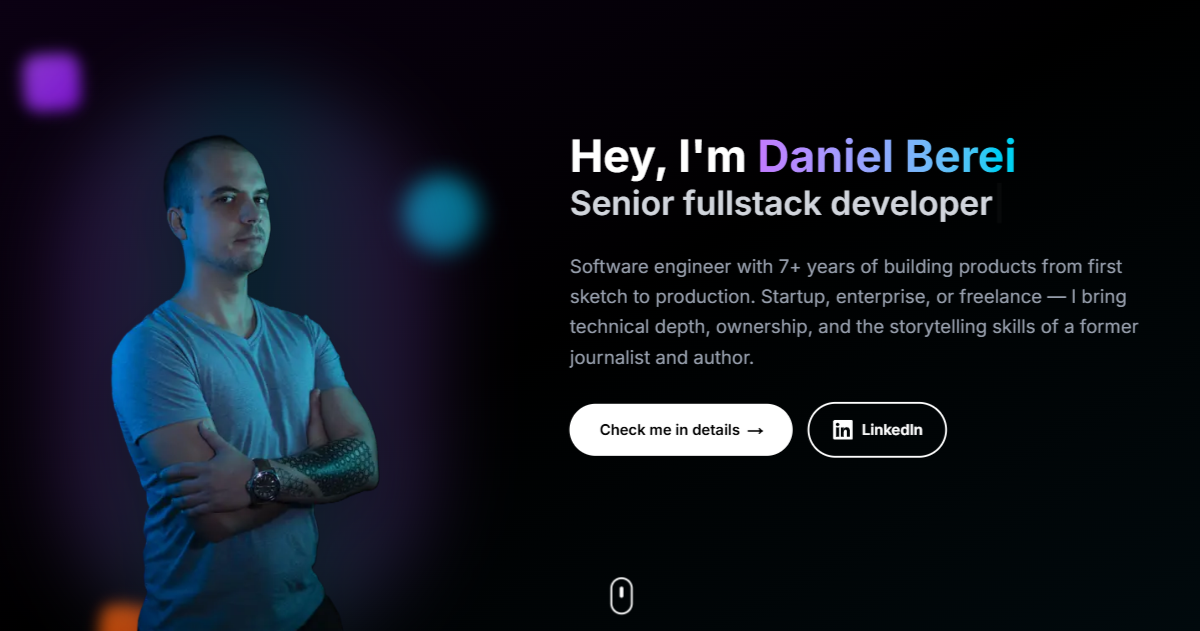 Daniel Berei - Senior Fullstack Developer & Engineering Team Lead